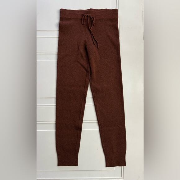 Thread & Supply Pants - Thread & Supply Sienna Wool Blend Knit Brown Leggings Pants Joggers Size Small
